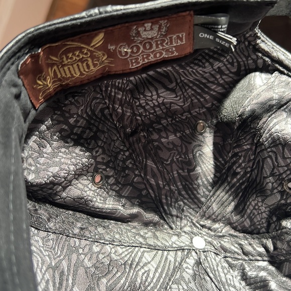 1333 minna goorin bros black leather ball cap. Rare - Picture 4 of 6